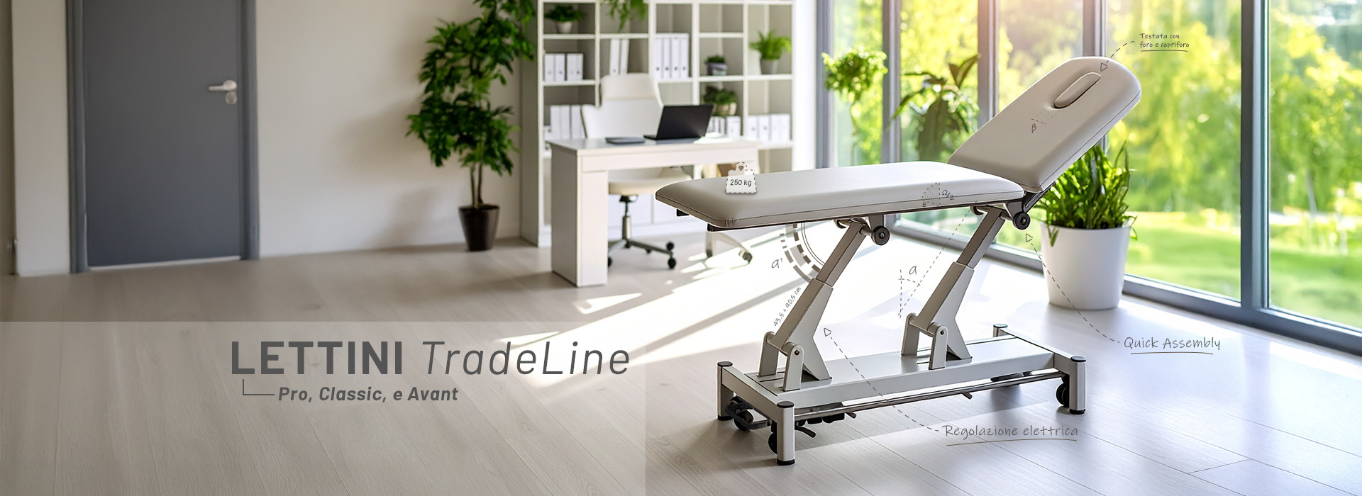 TradeLine: la gamma di lettini in esclusiva per i Rivenditori