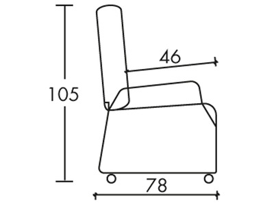 02028 - POLTRONA TRUDY - Dimensioni